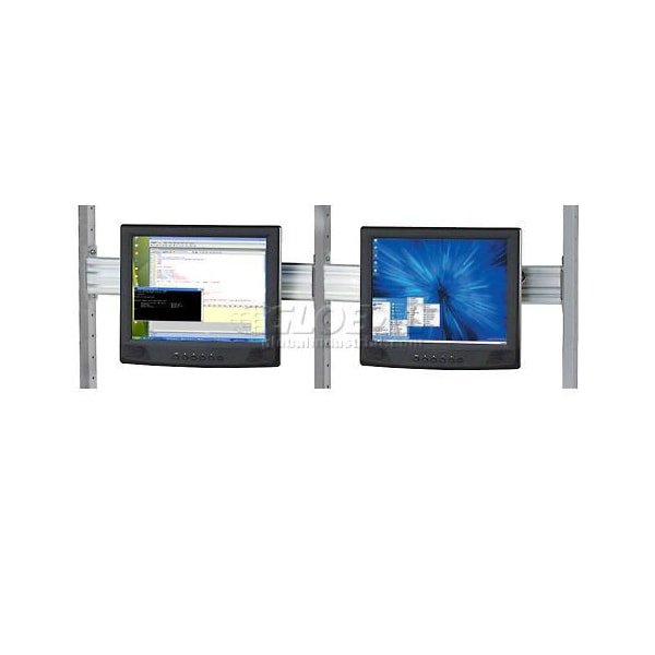 Global Industrial Flat Panel Monitor Track For 48in LAN Station 607307 - main